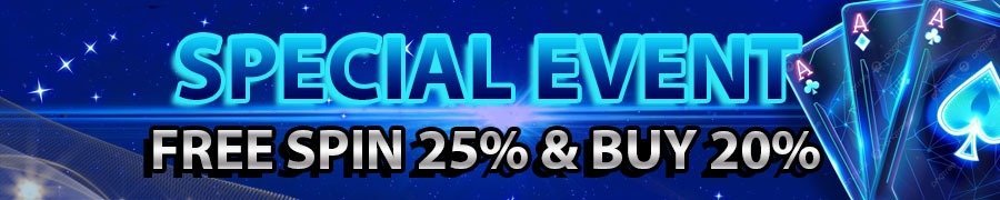 GTCBOS EVENT FREESPIN 25% & BUY SPIN 20% SLOT88 SLOT777 GACOR